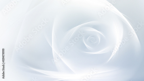 Fototapeta Naklejka Na Ścianę i Meble -  Abstract fractal white rose
