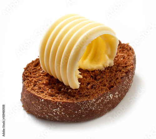 Fotografie butter curl on bread