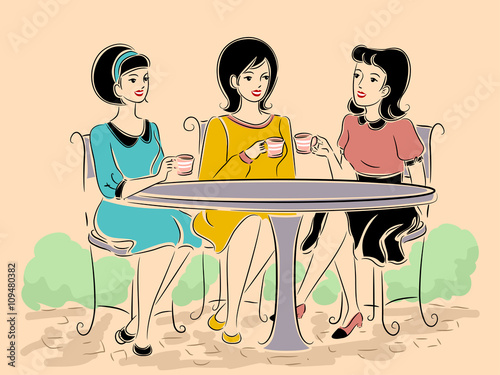 Girls Retros Tea Outdoor