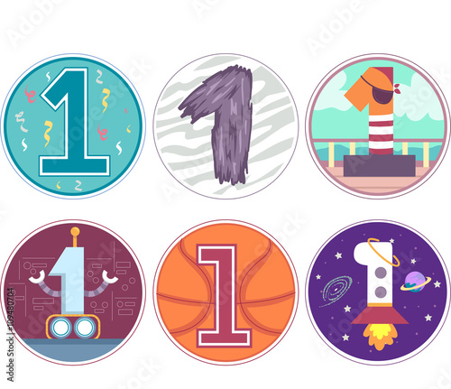 Number 1 Design Pattern 2 Birthday Boy