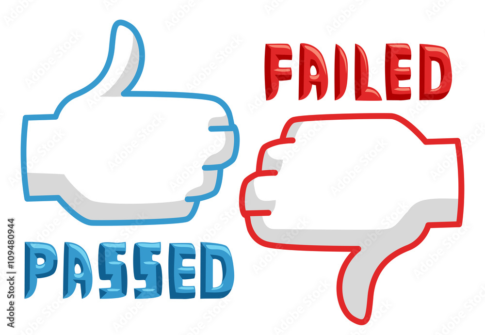 Hands Pass Fail Icons Thumbs Up Thumbs Down Hands Pass Fail Icons Thumbs Up Thumbs Down