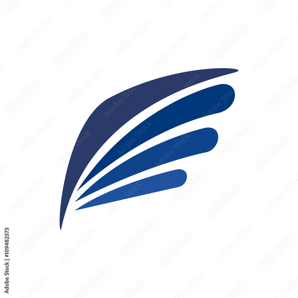 Obraz premium Eagle wing icon, simple style