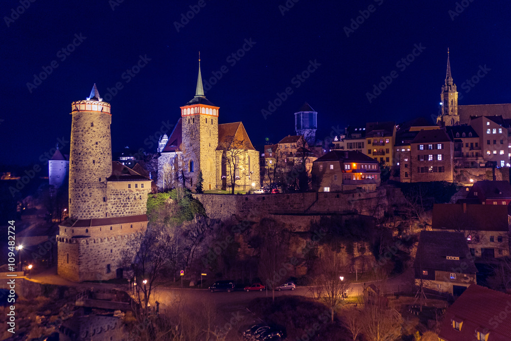 Burg bei Nacht 