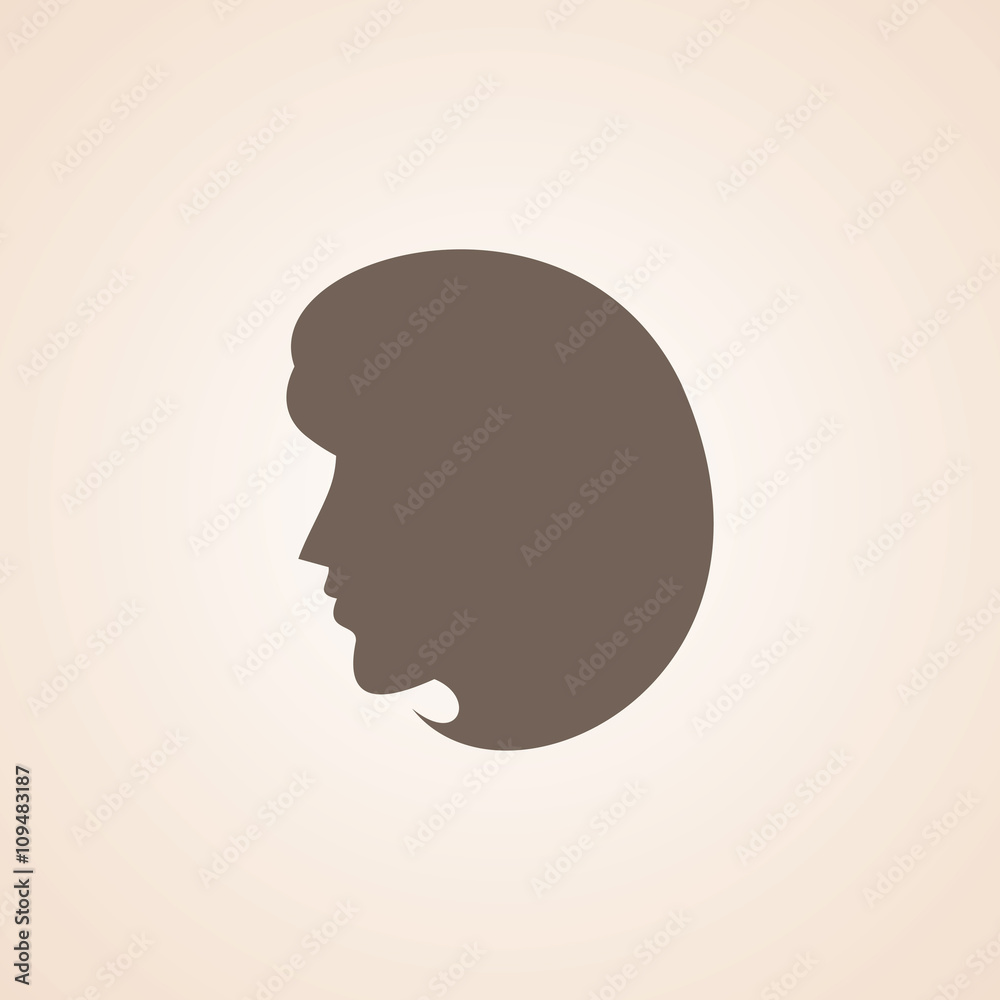 Icon Of Lady, Female, Woman . Icon Of Lady, Female, Woman .
