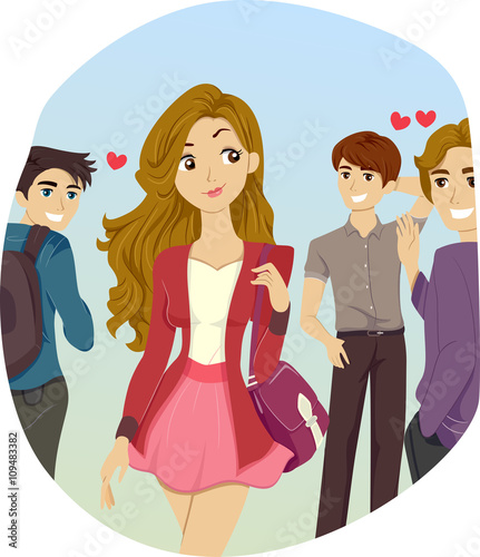 Teen Girl Guys Campus Crush