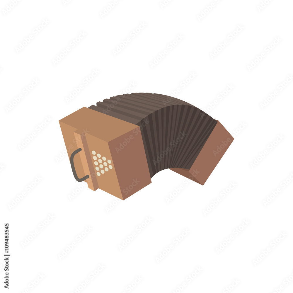 Bandoneon accordion icon, cartoon style Stock Vector Adobe Stock