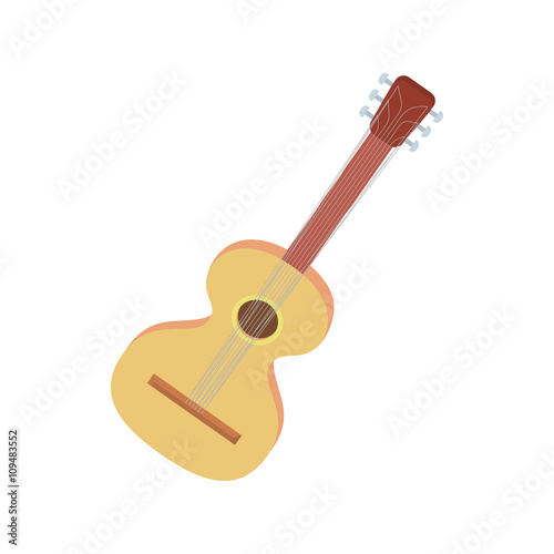 Charango icon in cartoon style