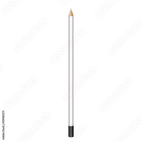 graphite white pencil.