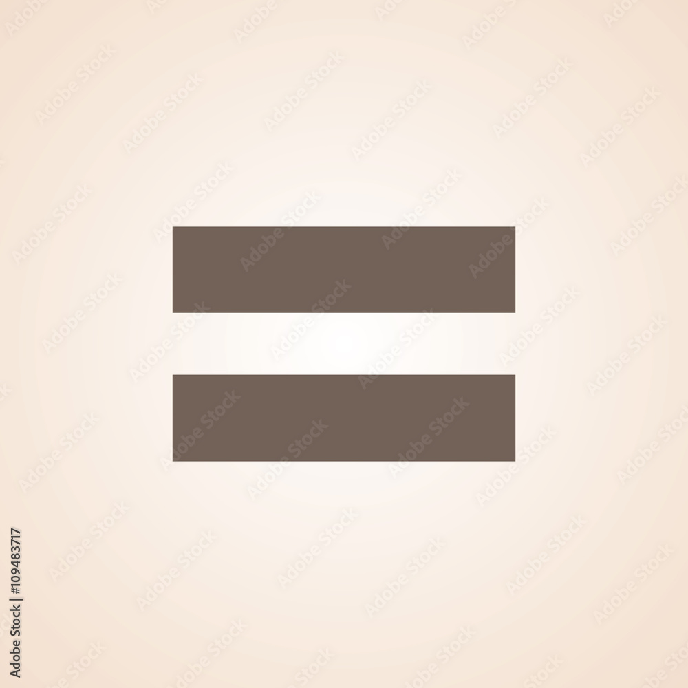 Icon Of Equal. Icon Of Equal.