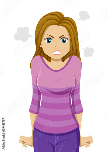 Teen Girl Angry