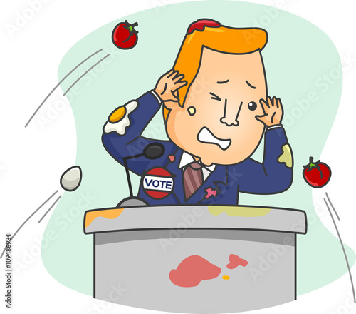 Man Candidate Throw Apples