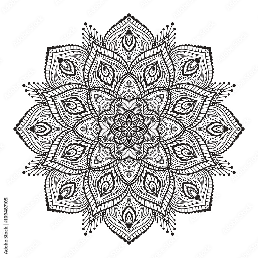 Vector Beautiful Mandala Vector Beautiful Mandala