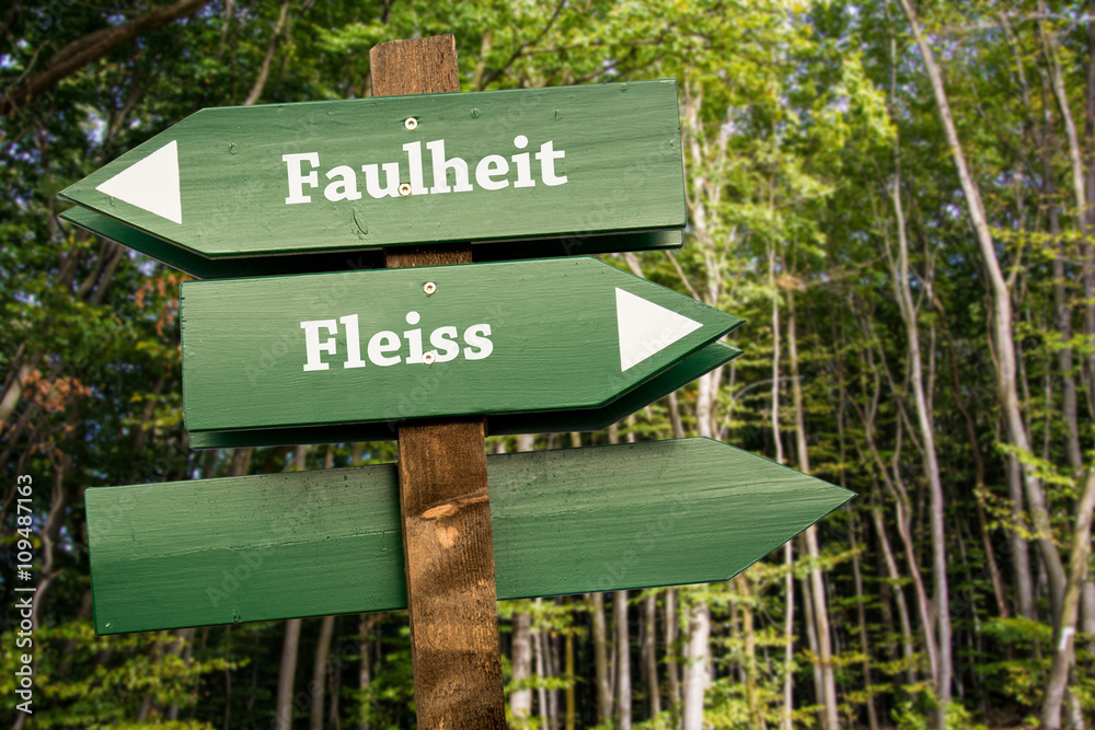 Schild 99 - Fleiss