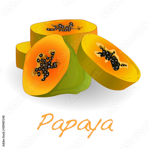 Fresh and tasty papaya