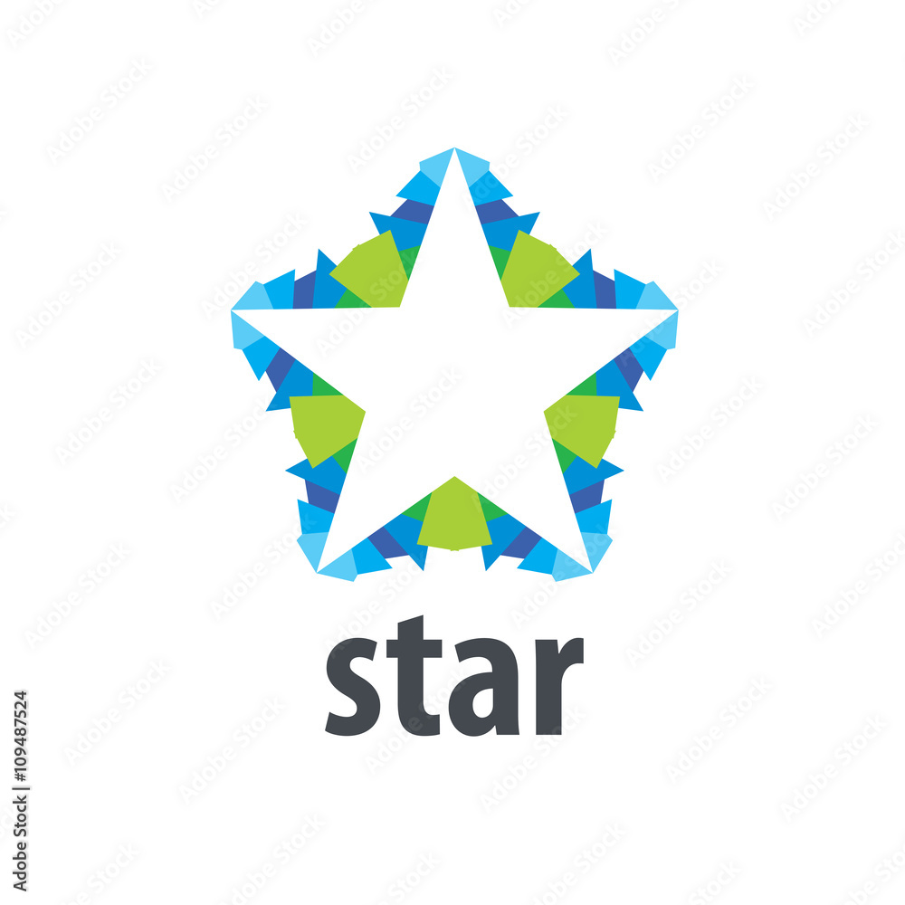 Obraz premium vector logo star