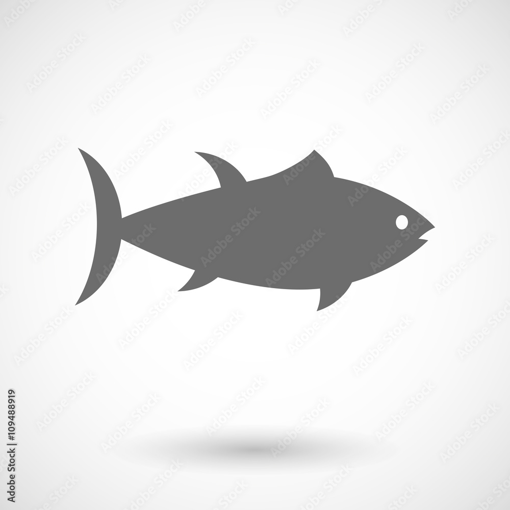 Isolated vector illustration of a tuna fish Isolated vector illustration of a tuna fish