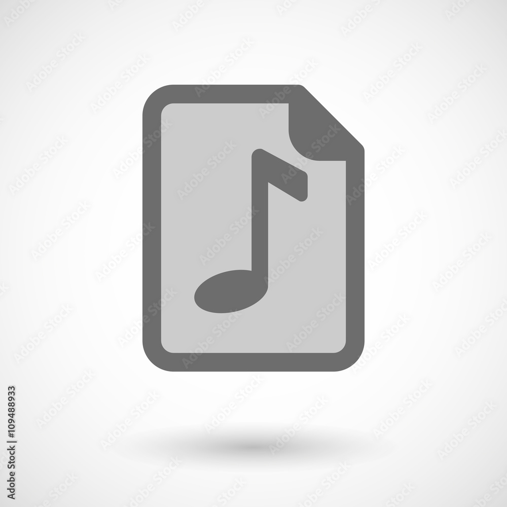 Vector illustration of a music score icon Vector illustration of a music score icon