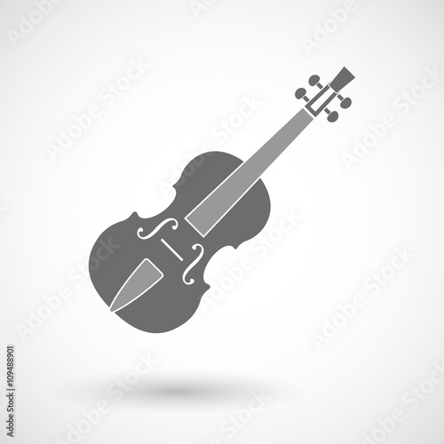 Vector illustration of a violin