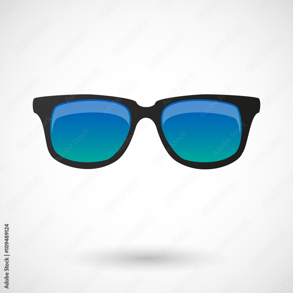Isolated vector illustration of  a sunglasses icon