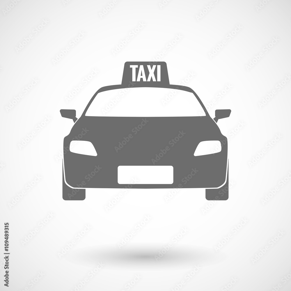 Isolated vector illustration of  a taxi icon