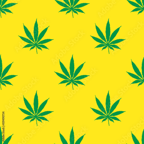 Icono plano patr  n con hoja de marihuana  1