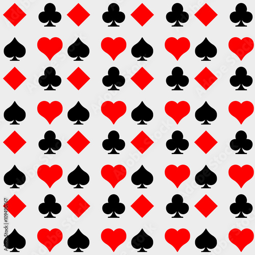 Icono plano patron con simbolos poker #1