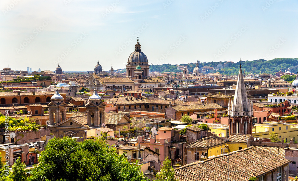 View of Rome historic center, Italy