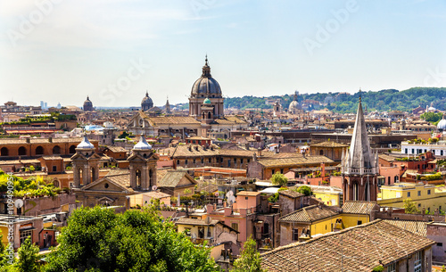 View of Rome historic center, Italy