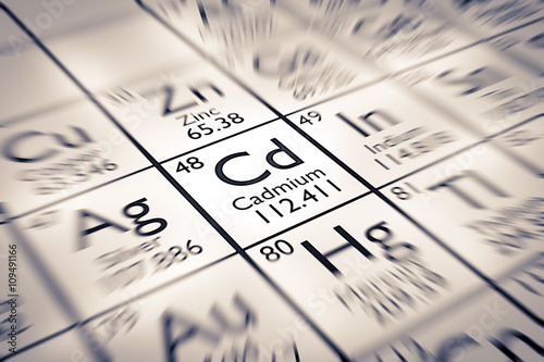 Focus on Cadmium Chemical Element from the Mendeleev Periodic Table