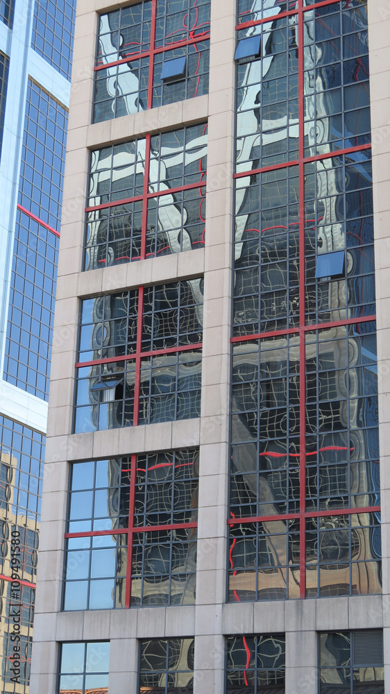 Fototapeta premium Modern Building detail in Castilla Square