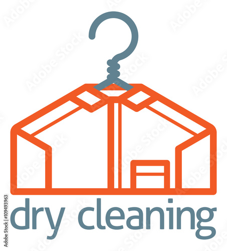 Dry Cleaning Clothes Hanger Shirt Concept