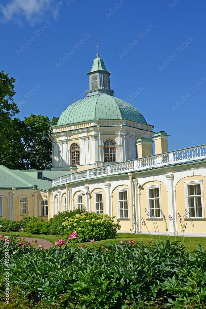Fototapeta premium ORANIENBAUM, RUSSIA. Church pavilion of the Gran