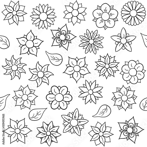 nahtloses Blumen Muster 