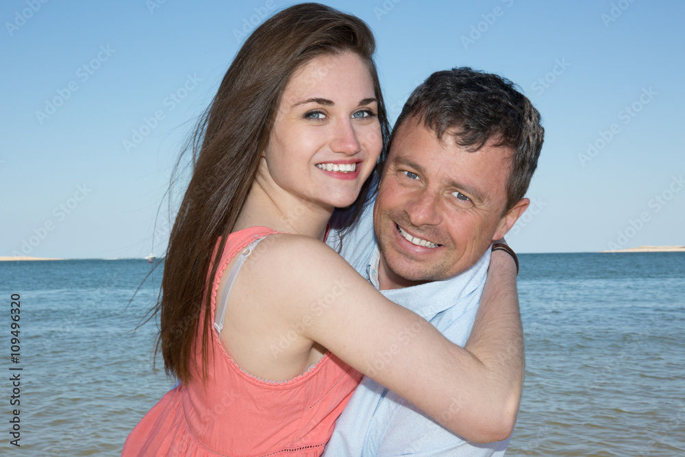 Couple by the sea