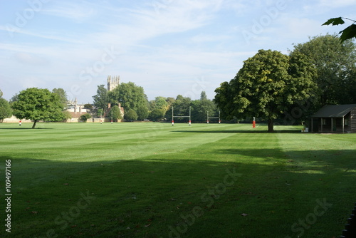 Rugby Pitch at Merton Field, Oxford 
