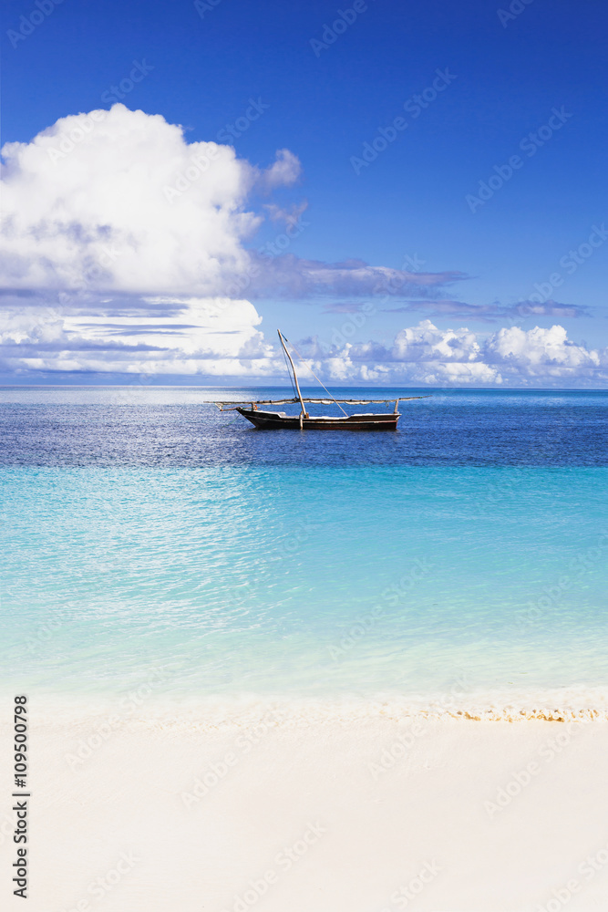 Obraz premium Tropical seascape, Zanzibar island