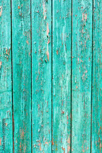 Fragment of an old blue door. Texture vintage wood. © photo_mts