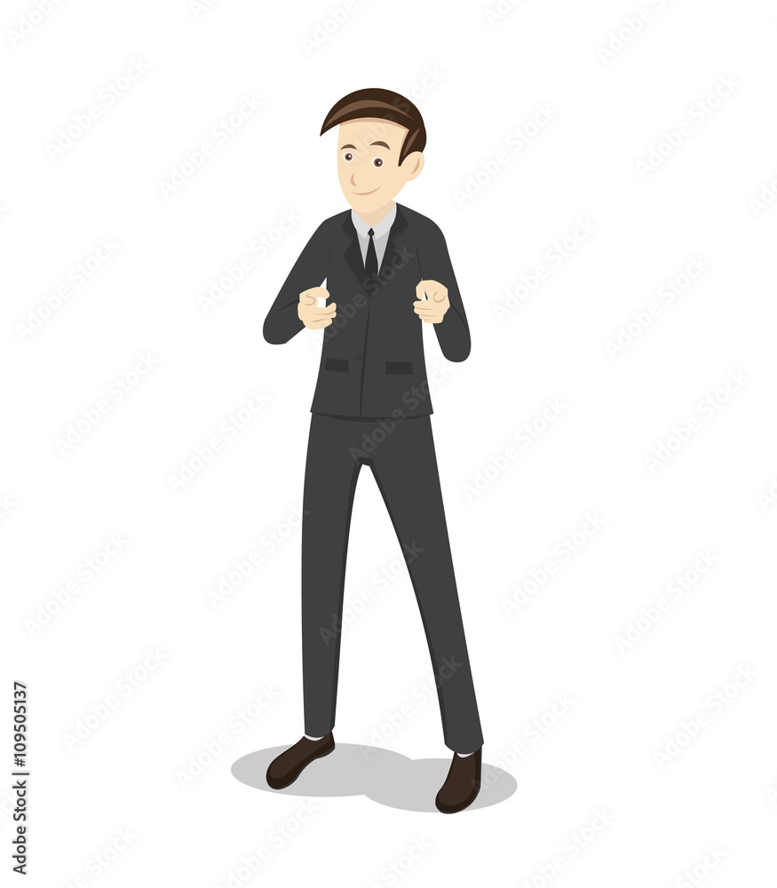 Pointing finger at you cartoon character vector flat design Pointing finger at you cartoon character vector flat design