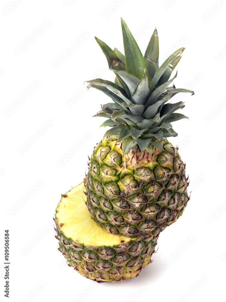 pineapple cut in half pineapple cut in half