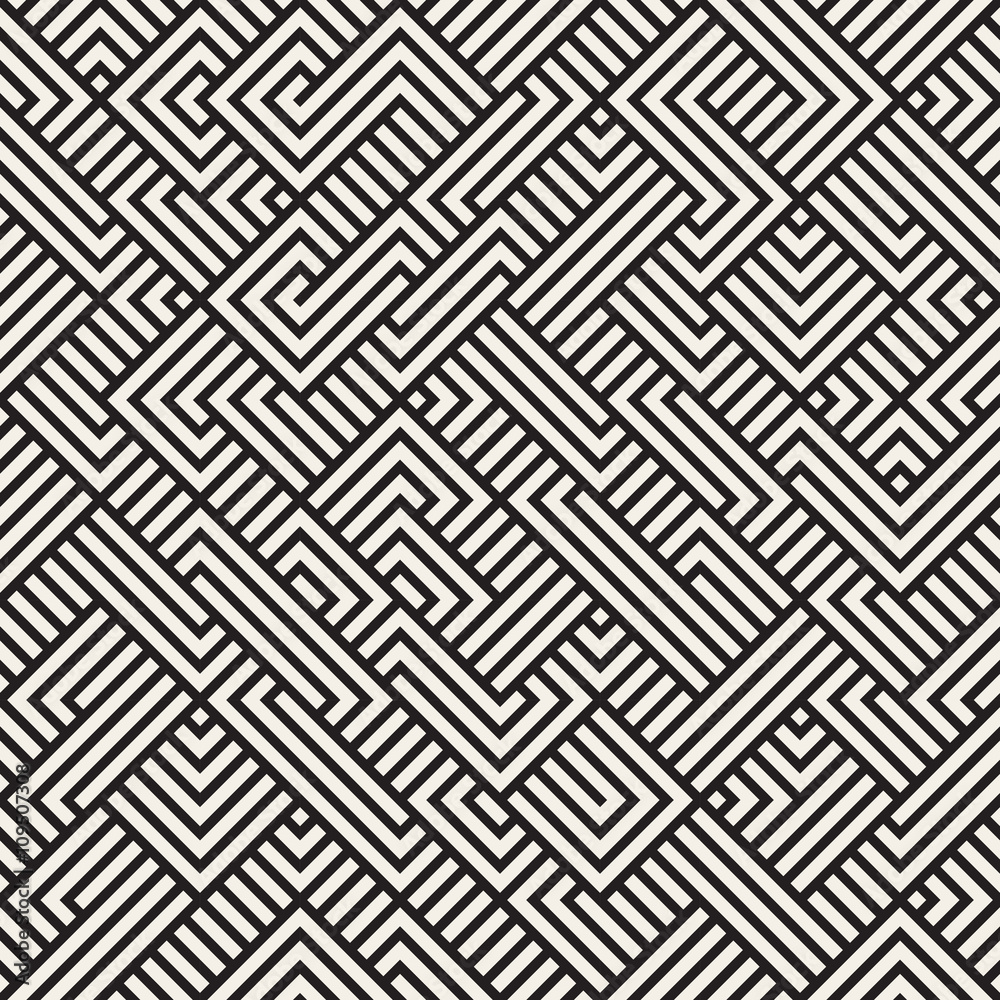 Vector Seamless Irregular Maze Geometric Pattern Vector Seamless Irregular Maze Geometric Pattern
