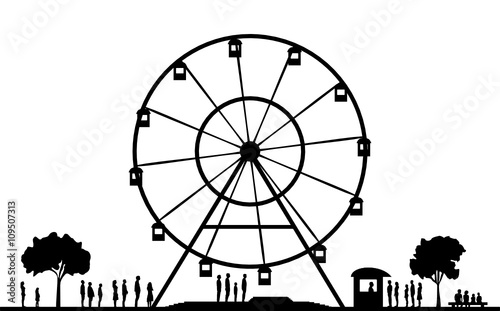 Silhouette Riesenrad