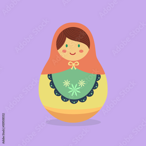 Cute Russian Doll Orange