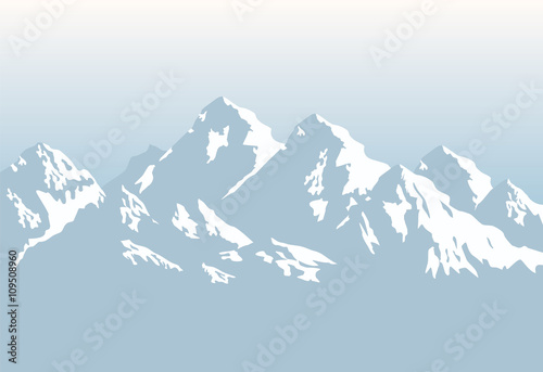 snowcapped mountains - background