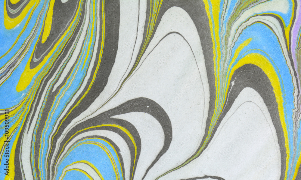 Abstract background. Ink marbling texture. Multicoloured. Hand drawn ...