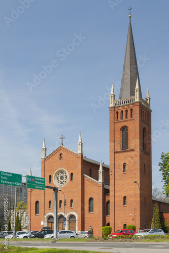 Poland, Upper Silesia, Gliwice, St Barbara Church