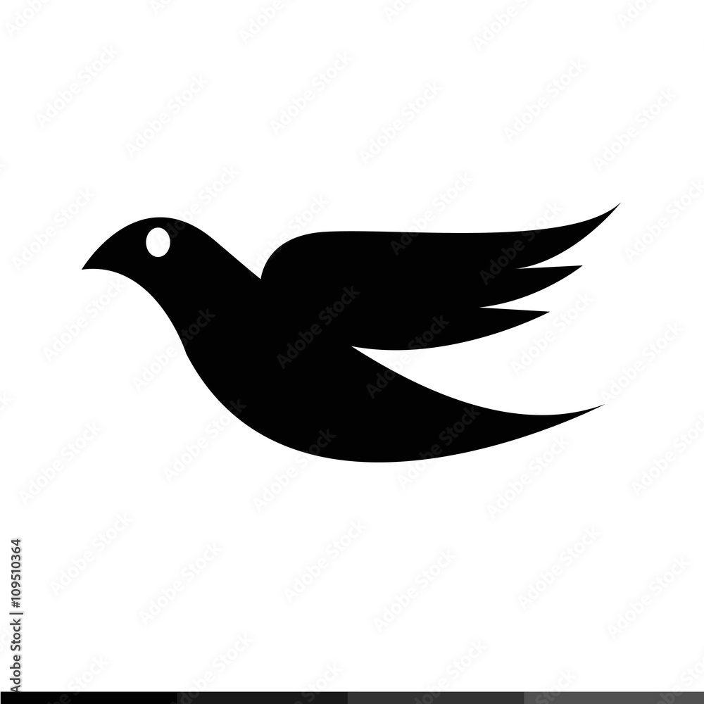 Dove icon Illustration design Dove icon Illustration design