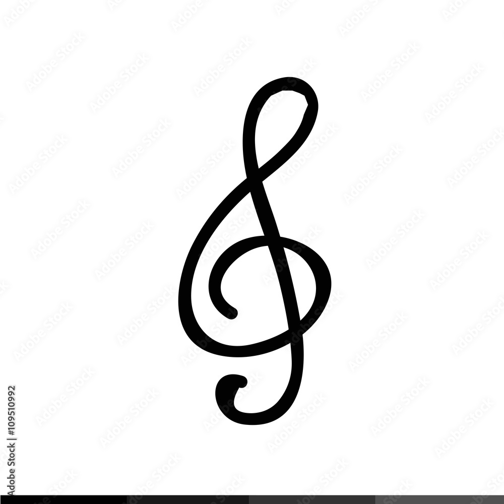 Musical note icon Illustration design Musical note icon Illustration design