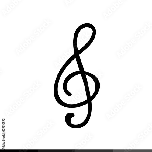 Musical note icon Illustration design