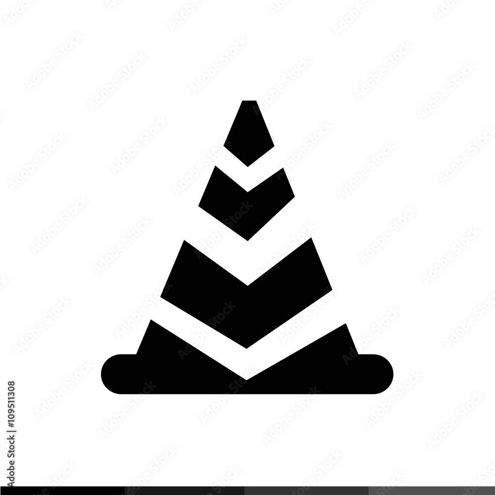 traffic cone icon Illustration design traffic cone icon Illustration design