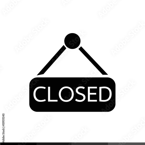 Closed icon Illustration design